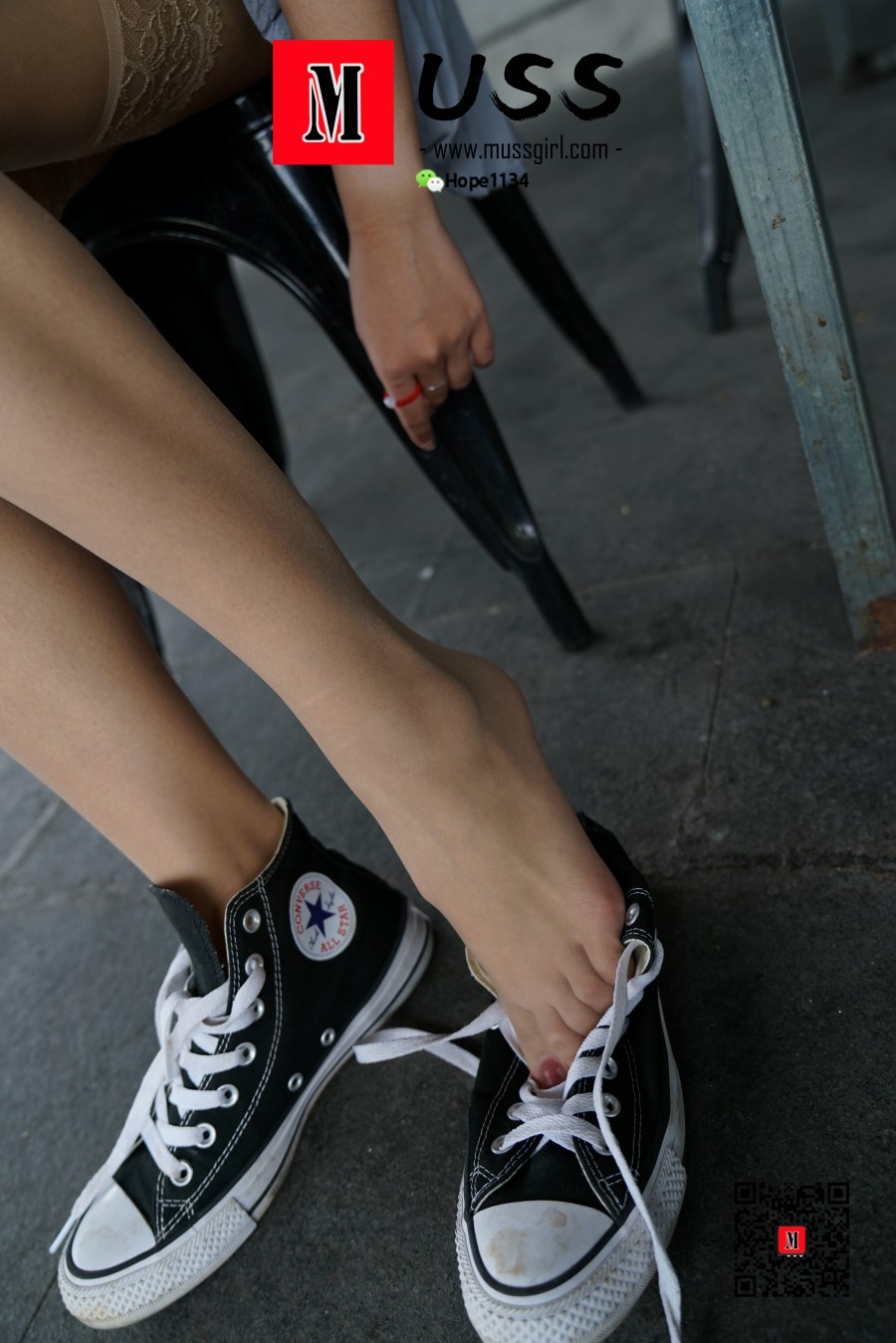 图片[48]-[MussGirl慕丝女郎]NO.010 陈老师长筒蕾丝与少女裙搭配的清纯性感 – 速更版-美库