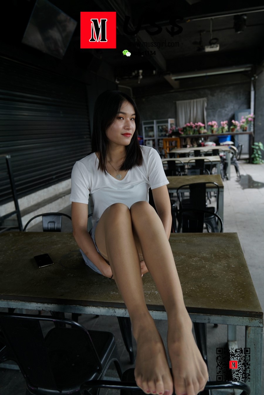 图片[58]-[MussGirl慕丝女郎]NO.010 陈老师长筒蕾丝与少女裙搭配的清纯性感 – 速更版-美库