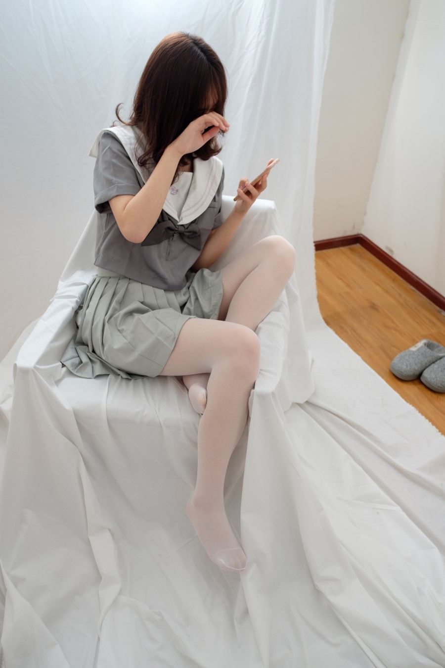 图片[79]-喵写真 VOL.020 丝袜百褶裙 – 速更版-美库