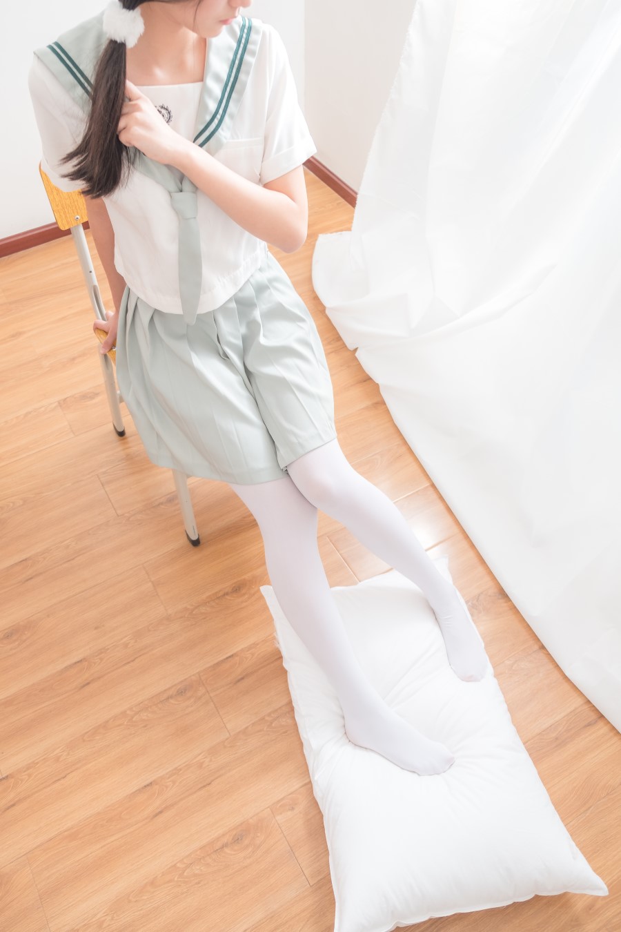 图片[24]-喵写真 VOL.025 双马尾学妹白丝 – 速更版-美库