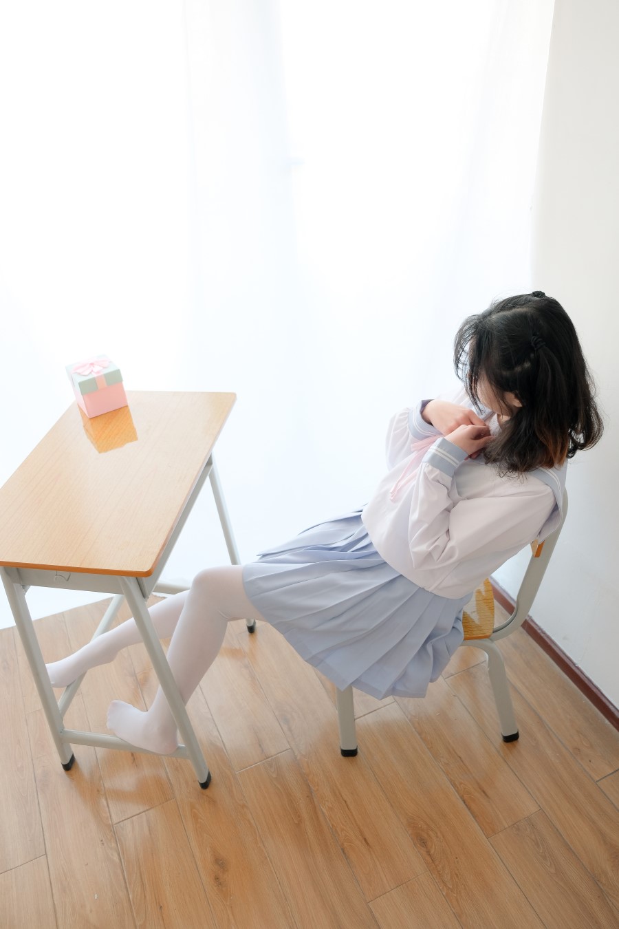 图片[55]-喵写真 VOL.023 丝袜百褶裙4 – 速更版-美库