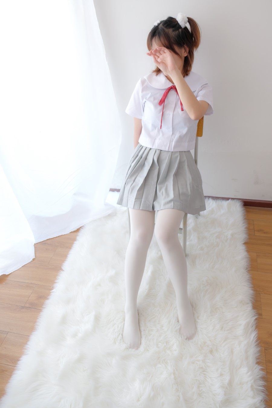 图片[41]-喵写真 VOL.026 丝袜百褶裙5 – 速更版-美库