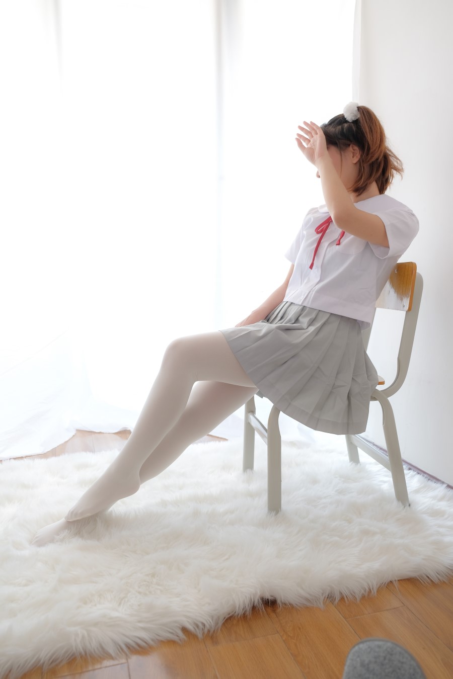 图片[46]-喵写真 VOL.026 丝袜百褶裙5 – 速更版-美库