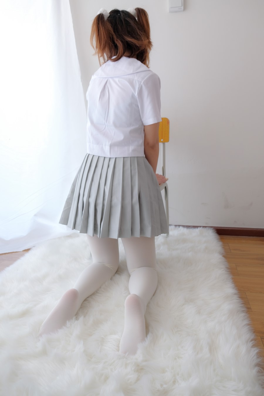 图片[52]-喵写真 VOL.026 丝袜百褶裙5 – 速更版-美库