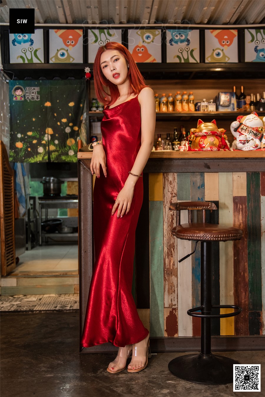 图片[27]-[SIW斯文传媒]VOL.008 烈焰红裙-悦悦 – 速更版-美库