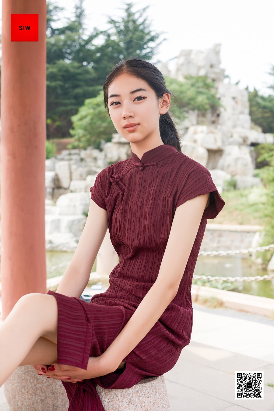 图片[46]-[SIW斯文传媒]VOL.010 湖畔旗袍秀-丽莉 – 速更版-美库