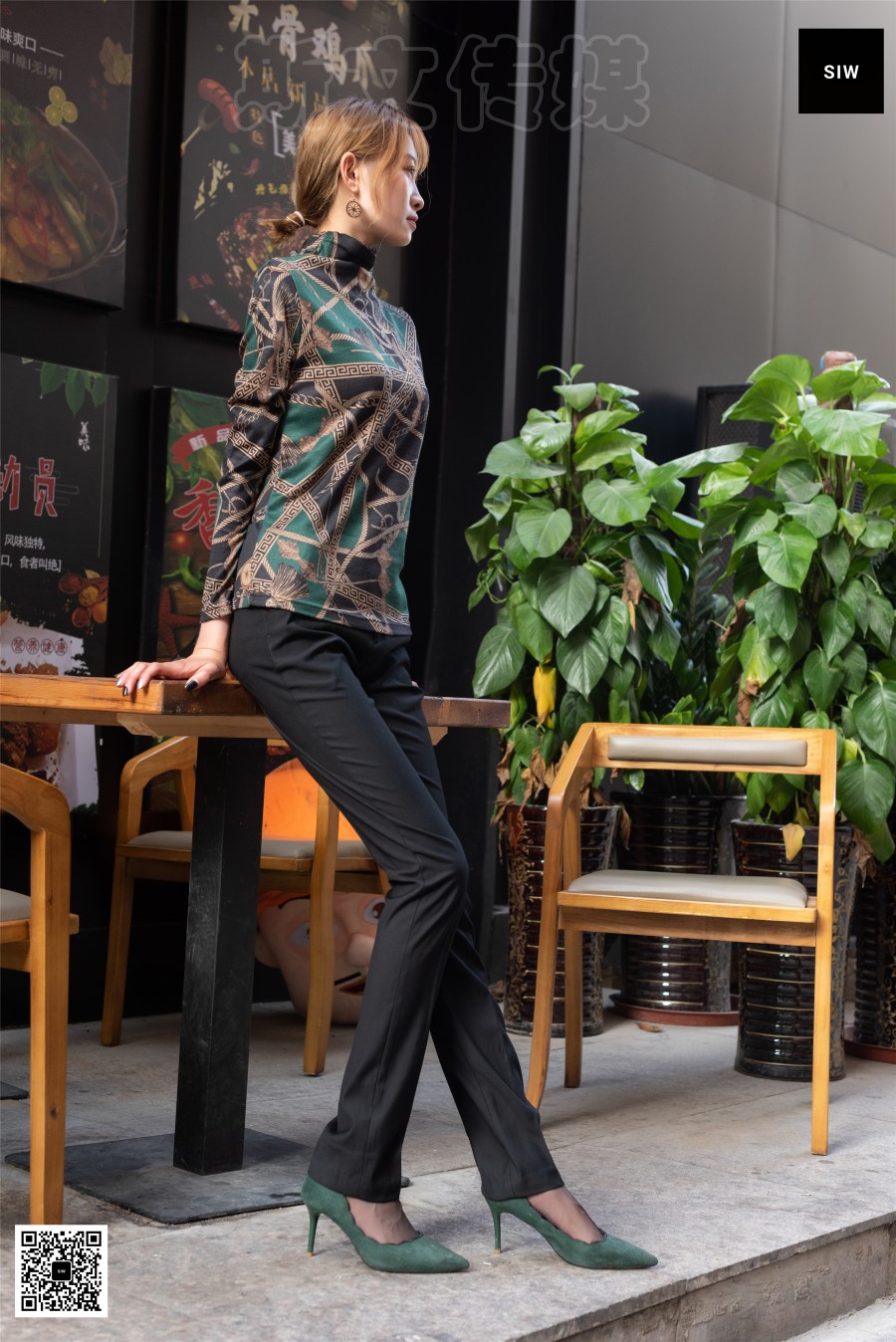 图片[22]-[SIW斯文传媒]VOL.028 餐馆门前-新芳 – 速更版-美库