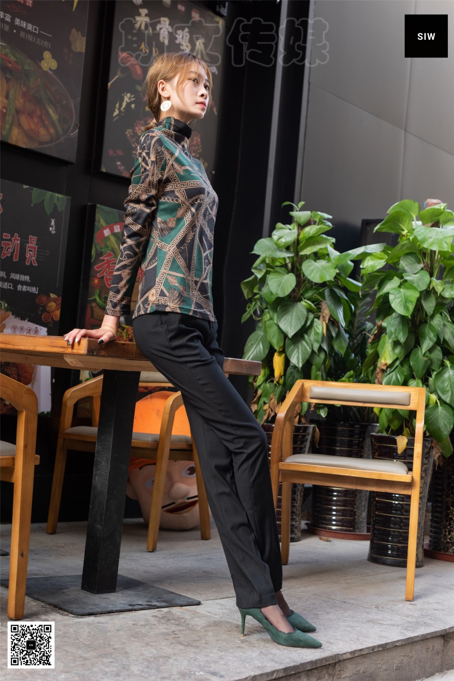 图片[23]-[SIW斯文传媒]VOL.028 餐馆门前-新芳 – 速更版-美库