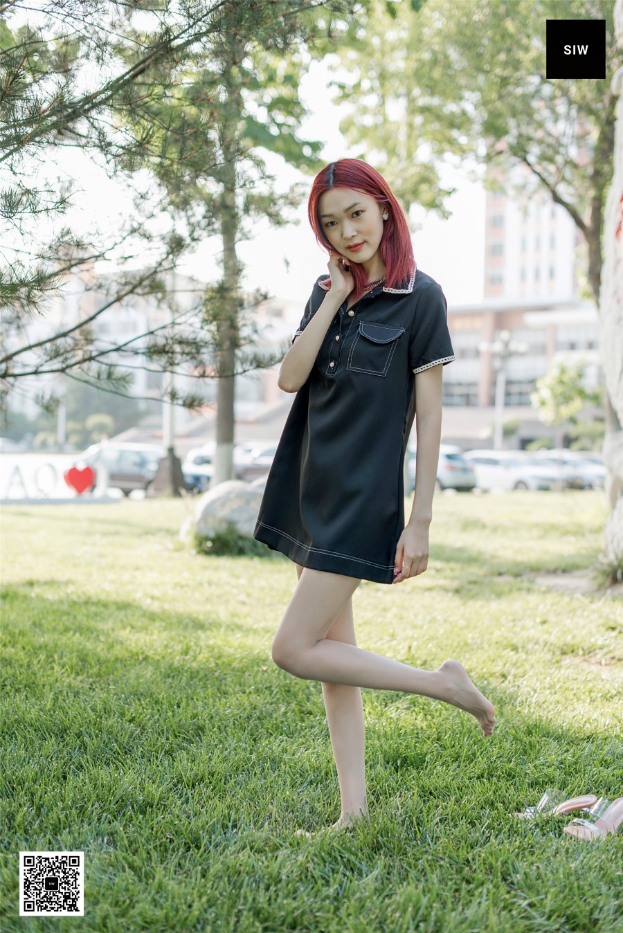图片[30]-[SIW斯文传媒]VOL.029 草地腿模-悦悦 – 速更版-美库