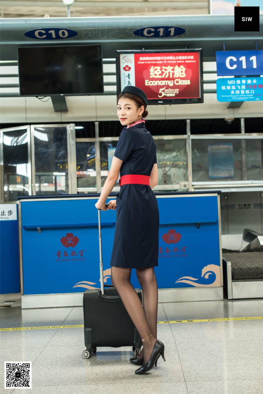 图片[22]-[SIW斯文传媒]VOL.038 航站楼空乘-嘉慧 – 速更版-美库
