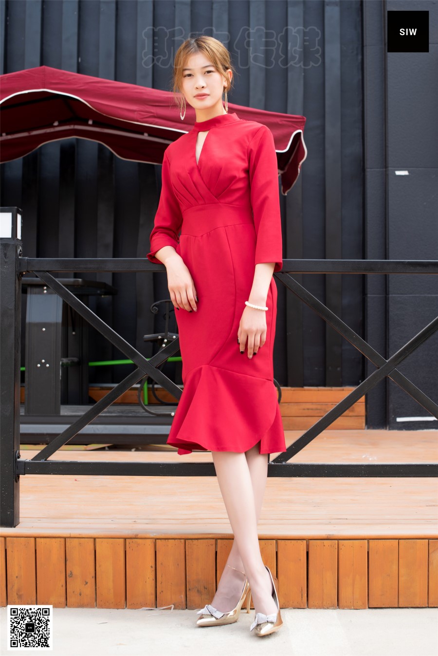 图片[21]-[SIW斯文传媒]VOL.047 金高红裙-新芳 – 速更版-美库