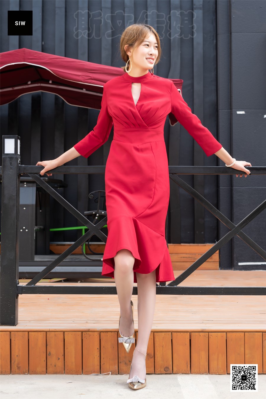 图片[22]-[SIW斯文传媒]VOL.047 金高红裙-新芳 – 速更版-美库