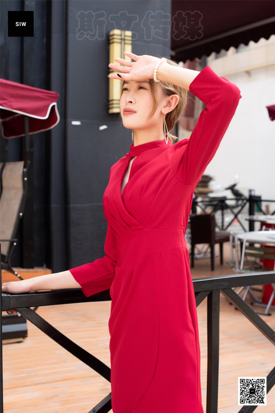 图片[42]-[SIW斯文传媒]VOL.047 金高红裙-新芳 – 速更版-美库