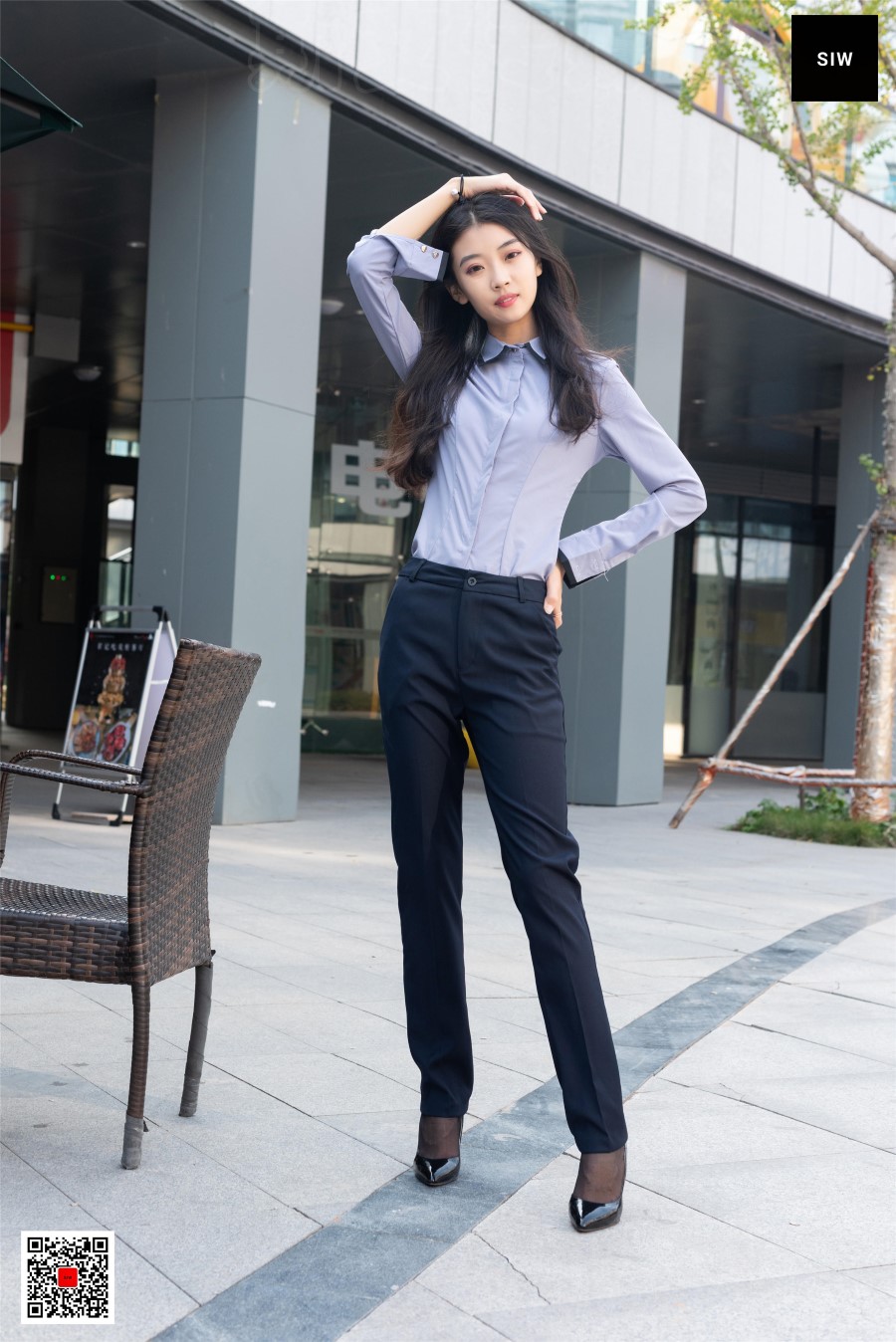 图片[2]-[SIW斯文传媒]VOL.083 蓉儿 女总裁职业白领制服衬衣长裤工装-翎羽暗房