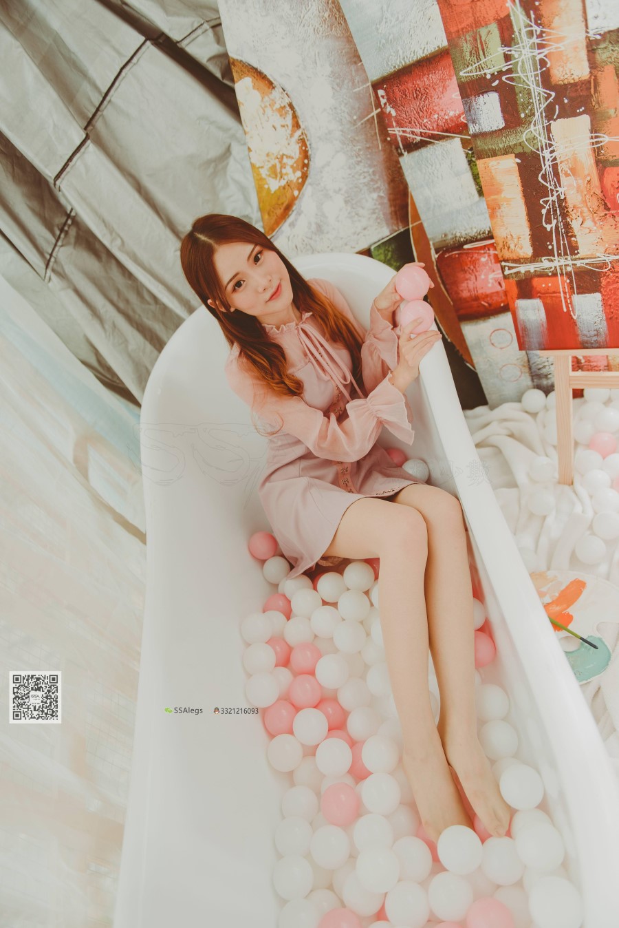 图片[7]-SSA丝社 第002期：纯-琪琪 丝足浴缸小清新 – 速更版-美库