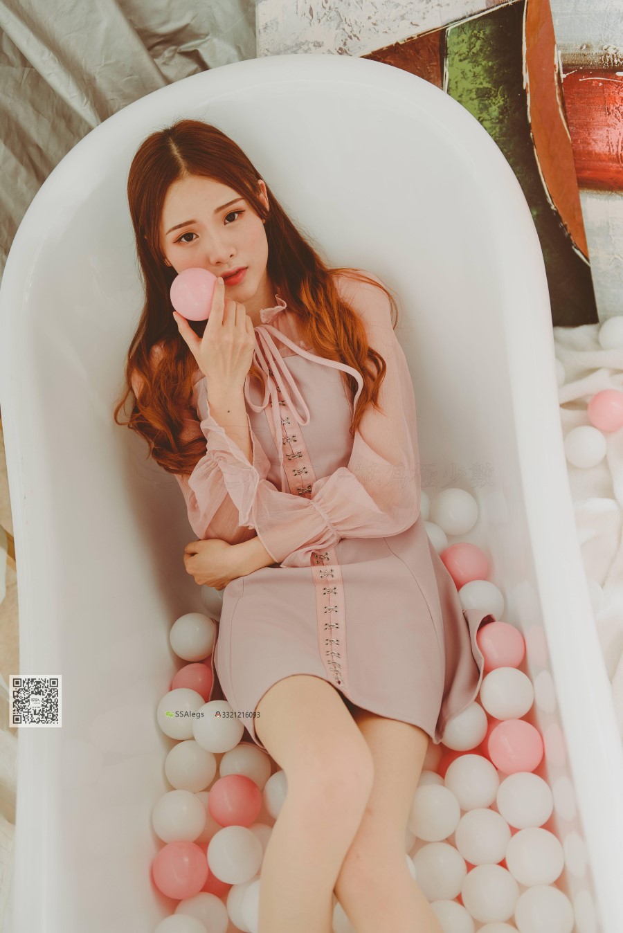 图片[9]-SSA丝社 第002期：纯-琪琪 丝足浴缸小清新 – 速更版-美库