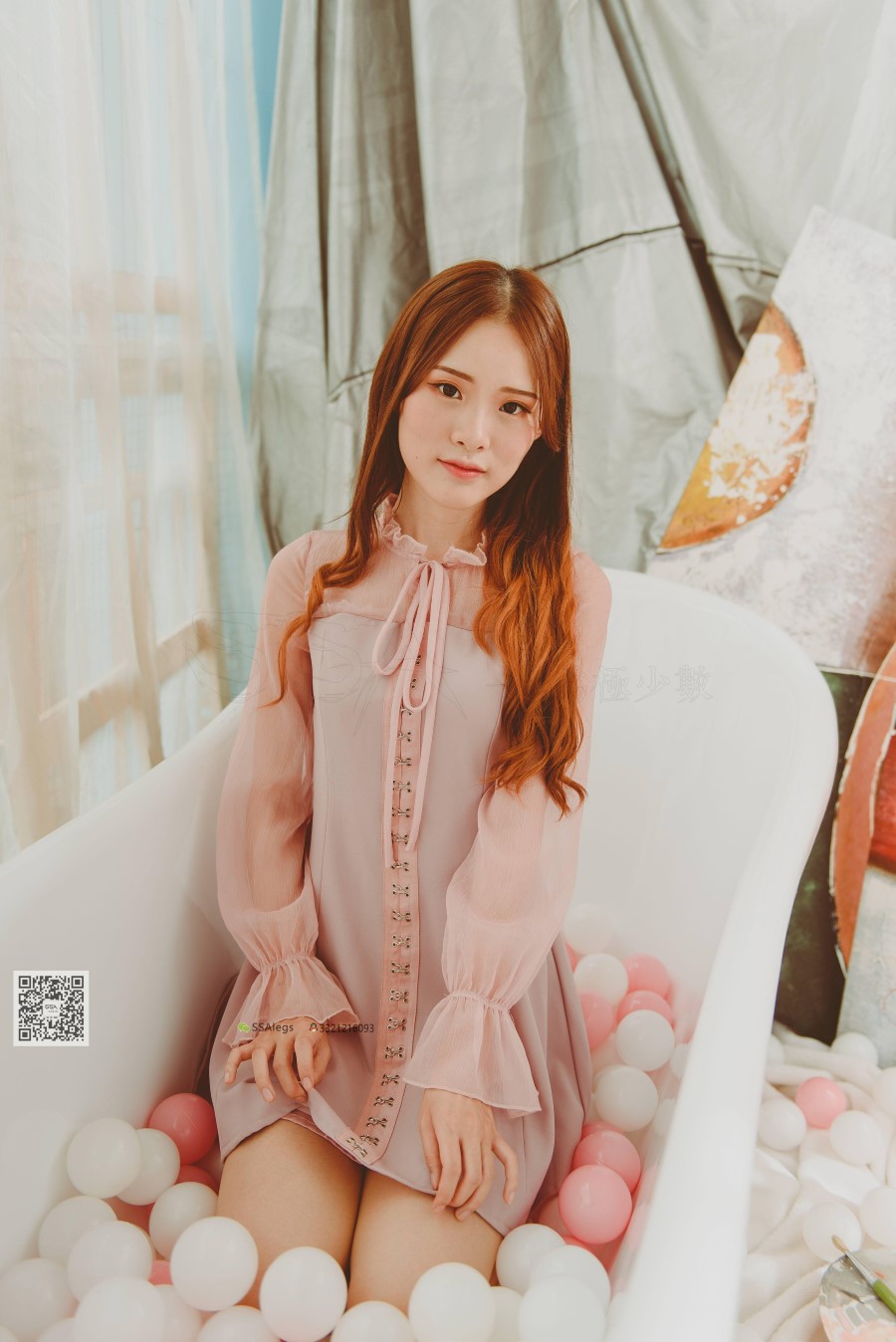 图片[13]-SSA丝社 第002期：纯-琪琪 丝足浴缸小清新 – 速更版-美库