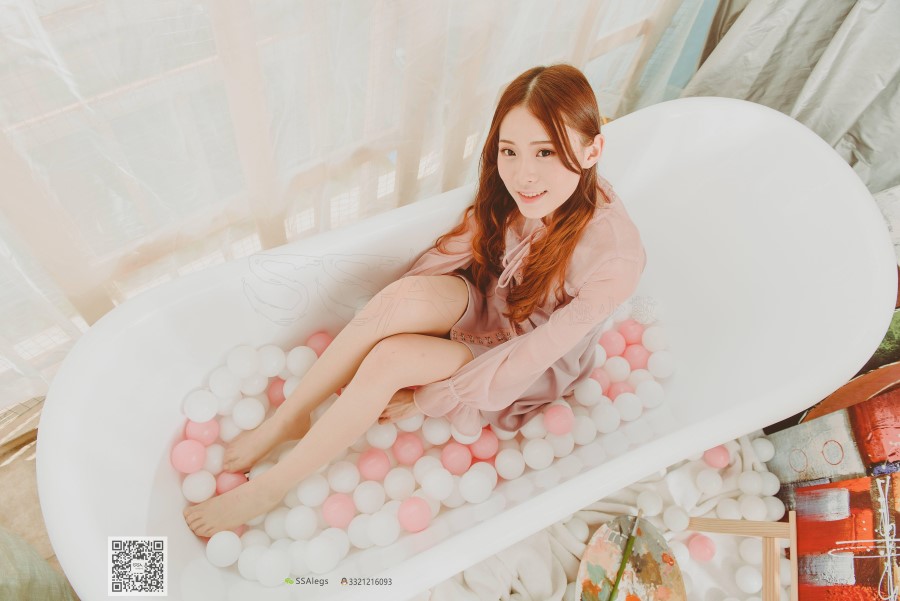 图片[36]-SSA丝社 第002期：纯-琪琪 丝足浴缸小清新 – 速更版-美库