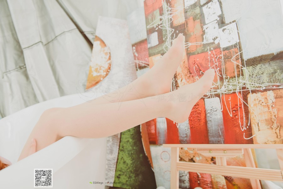 图片[37]-SSA丝社 第002期：纯-琪琪 丝足浴缸小清新 – 速更版-美库