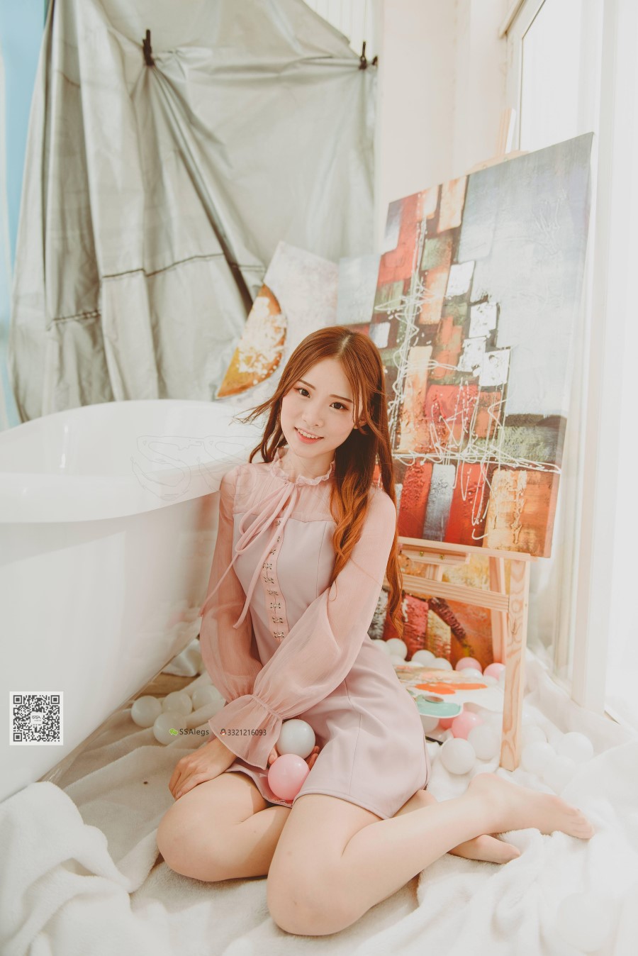 图片[48]-SSA丝社 第002期：纯-琪琪 丝足浴缸小清新 – 速更版-美库