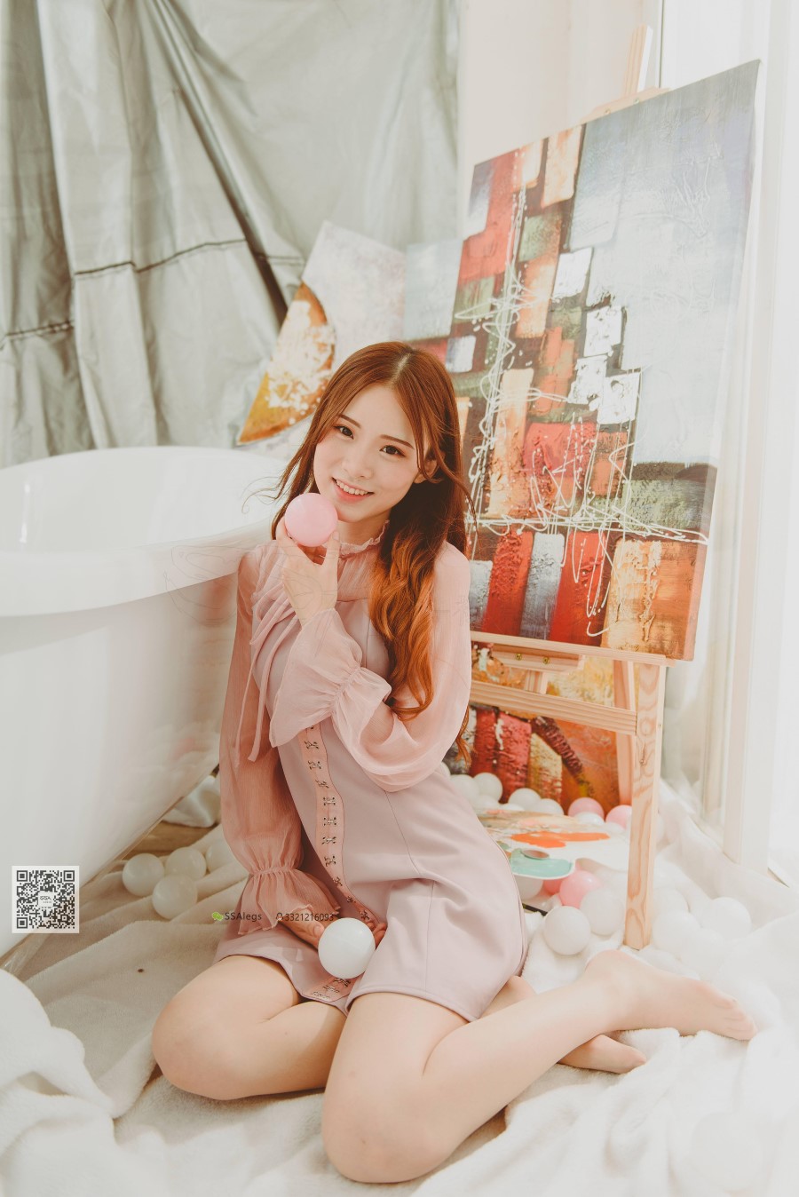 图片[49]-SSA丝社 第002期：纯-琪琪 丝足浴缸小清新 – 速更版-美库