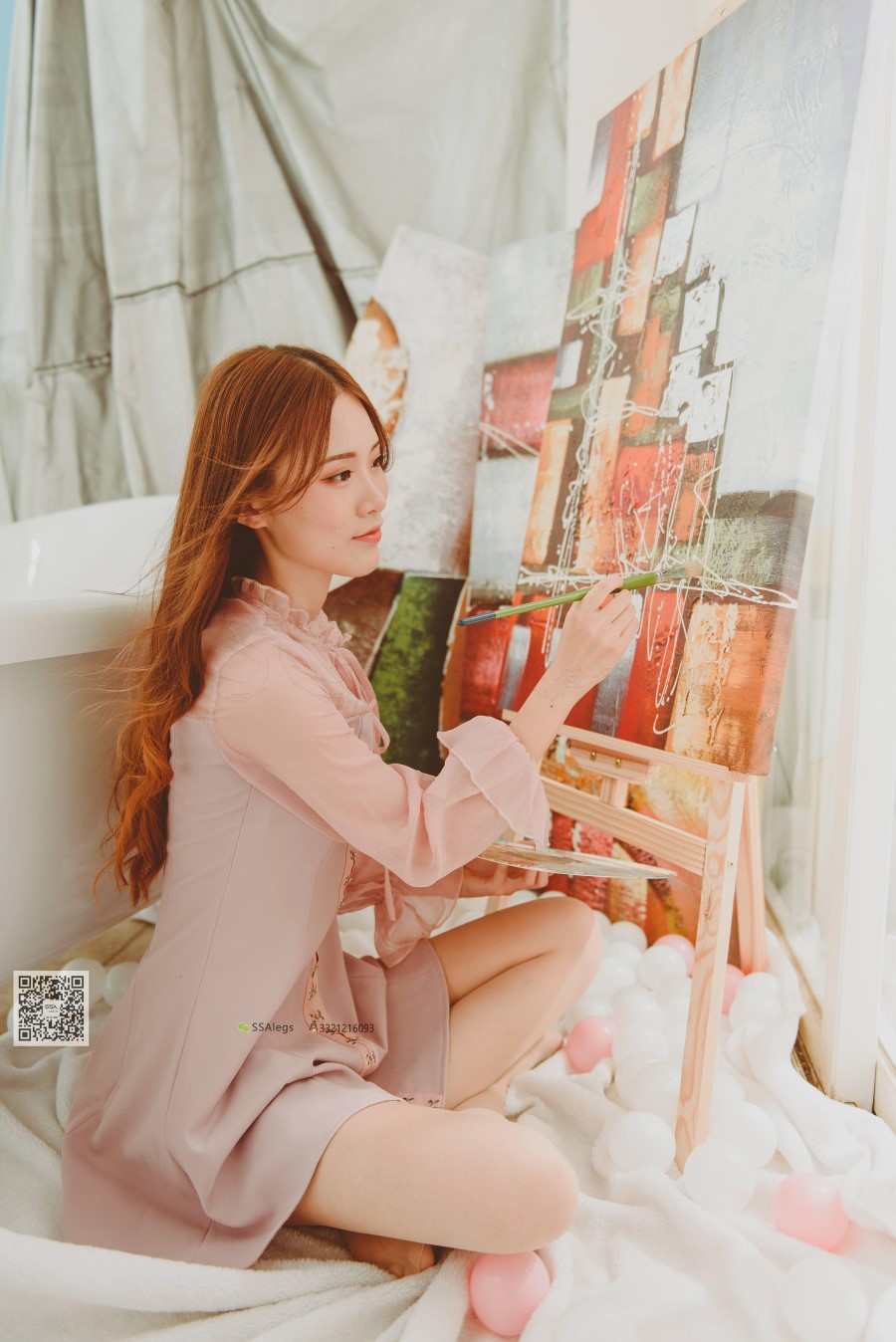 图片[58]-SSA丝社 第002期：纯-琪琪 丝足浴缸小清新 – 速更版-美库