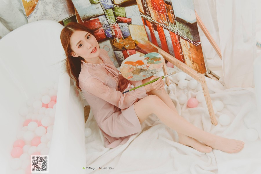 图片[59]-SSA丝社 第002期：纯-琪琪 丝足浴缸小清新 – 速更版-美库