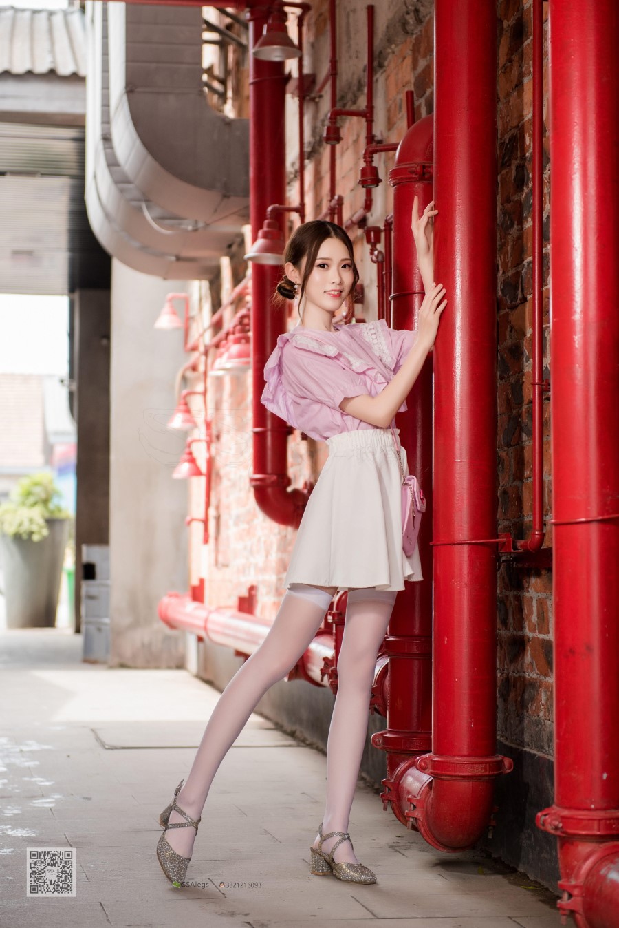 图片[23]-SSA丝社 第009期：超薄5D白色长筒街拍 – 速更版-美库