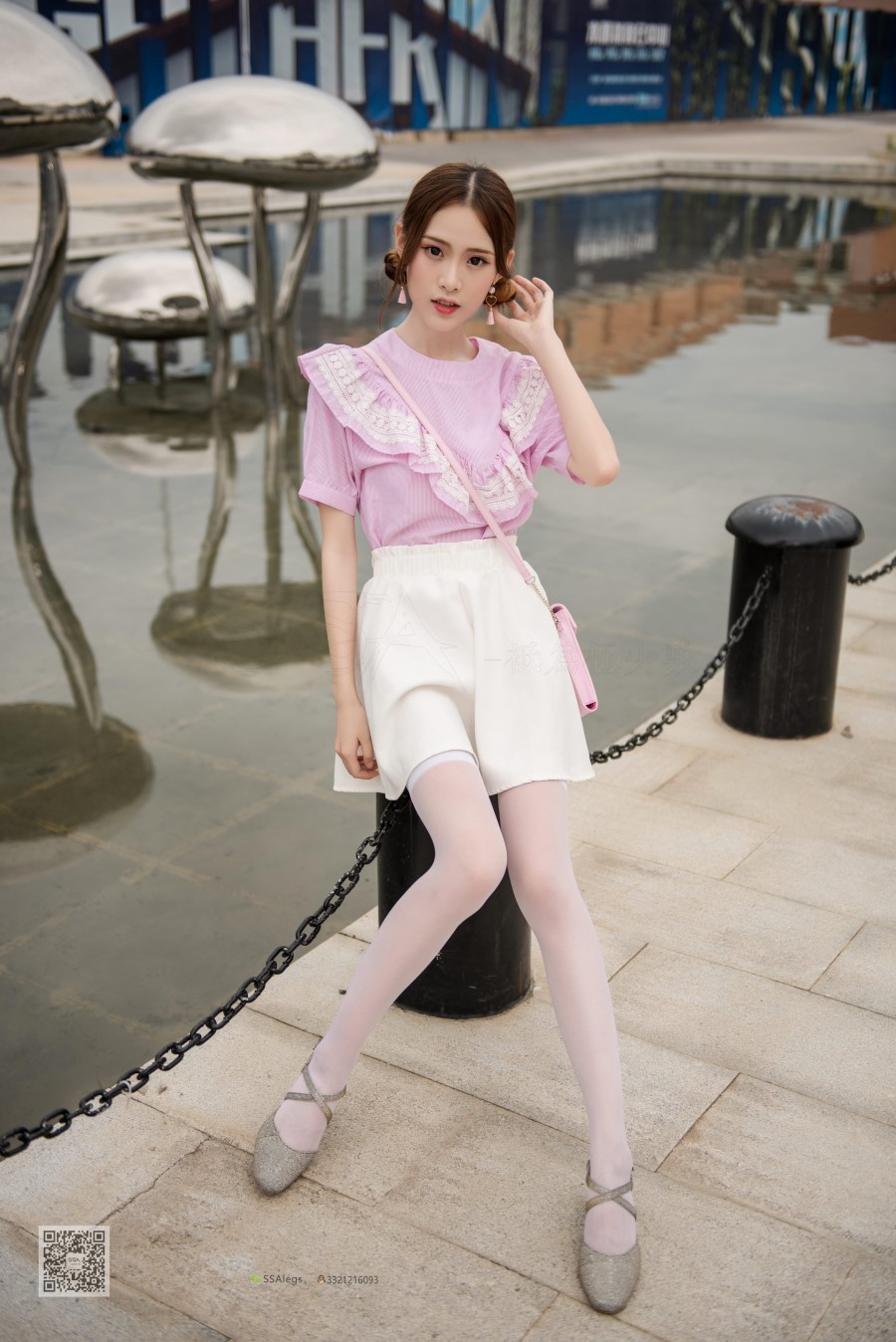 图片[87]-SSA丝社 第009期：超薄5D白色长筒街拍 – 速更版-美库