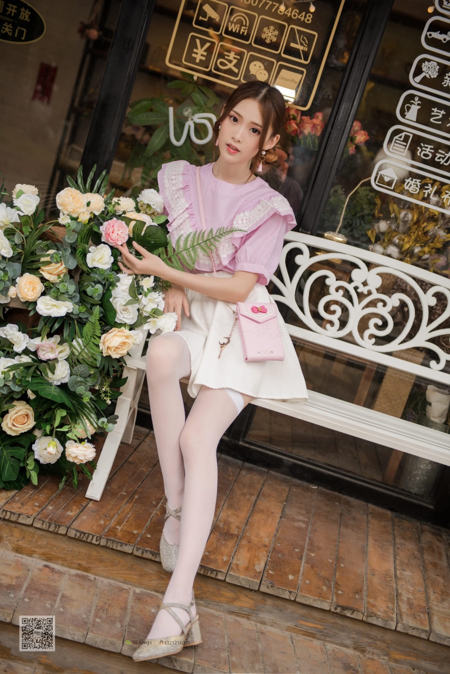 图片[94]-SSA丝社 第009期：超薄5D白色长筒街拍 – 速更版-美库