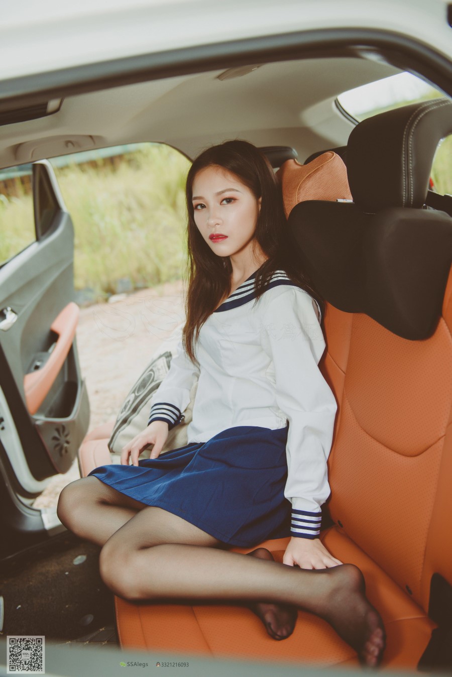 图片[7]-SSA丝社 第017期：小丝妹 佳佳 黑色长筒练车记 – 速更版-美库