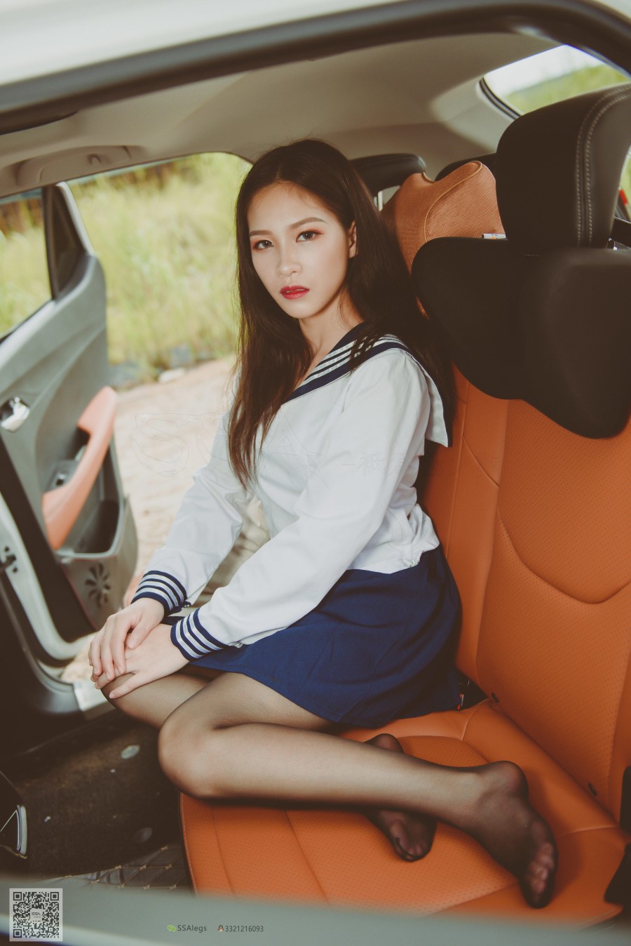 图片[8]-SSA丝社 第017期：小丝妹 佳佳 黑色长筒练车记 – 速更版-美库