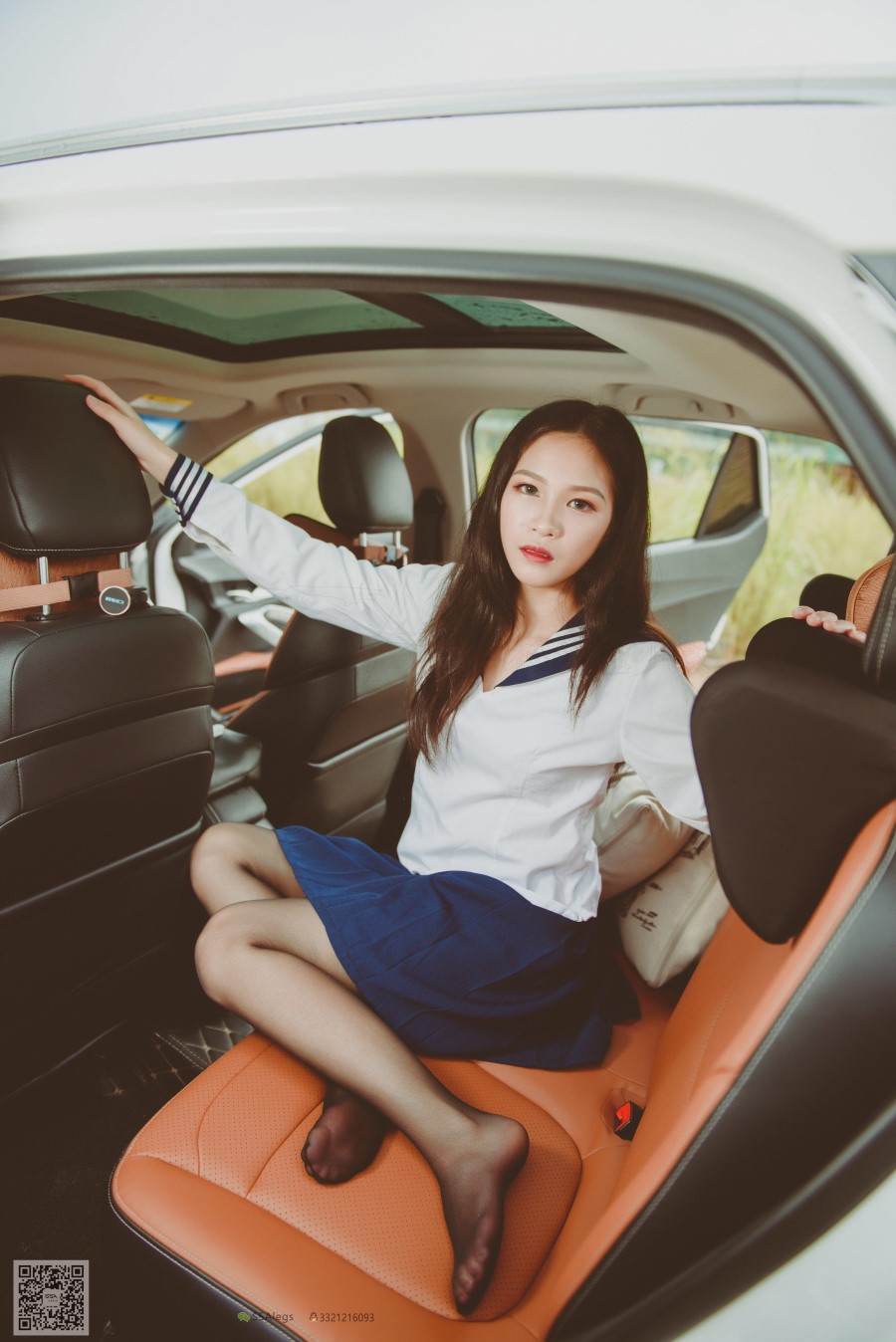 图片[11]-SSA丝社 第017期：小丝妹 佳佳 黑色长筒练车记 – 速更版-美库