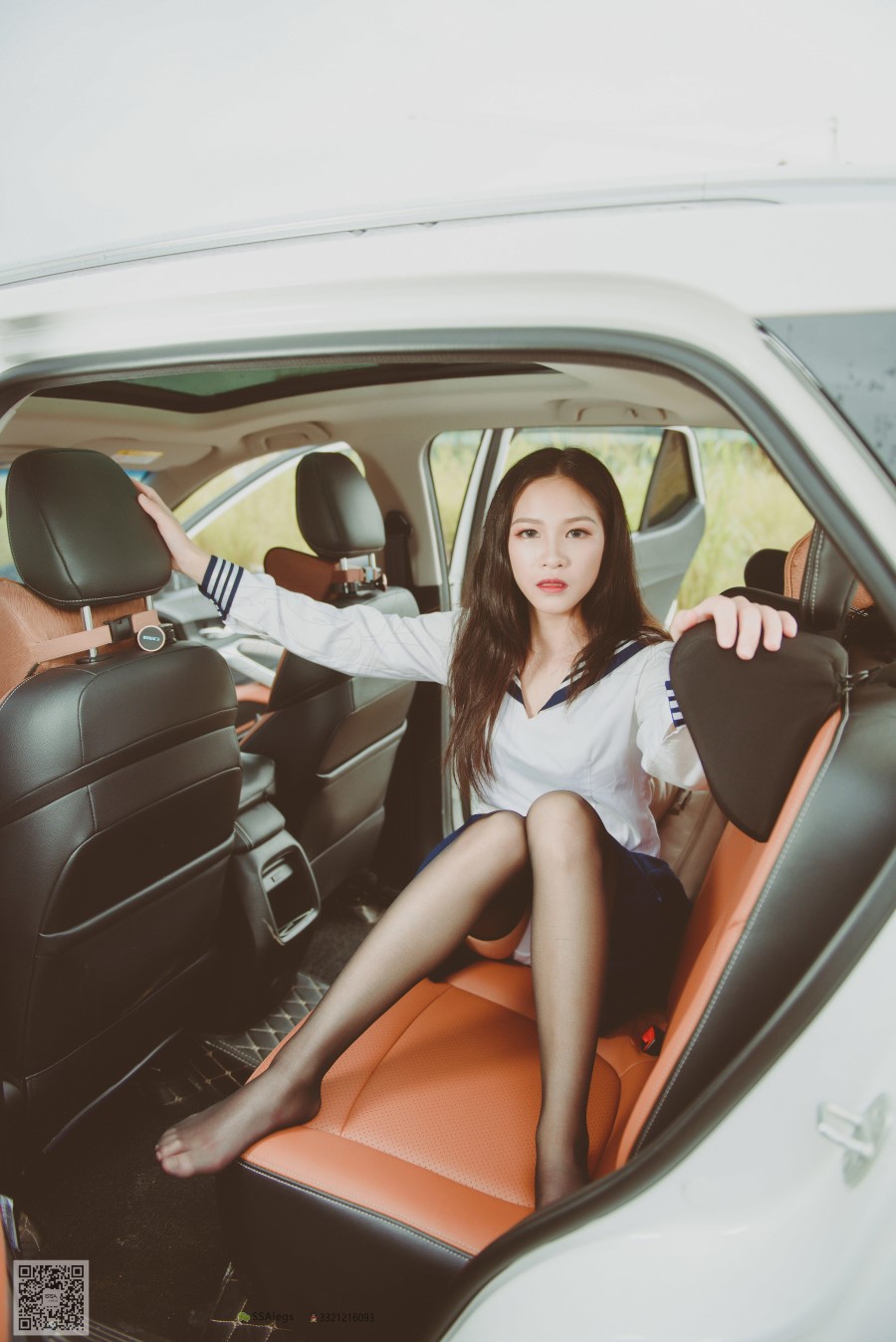 图片[13]-SSA丝社 第017期：小丝妹 佳佳 黑色长筒练车记 – 速更版-美库