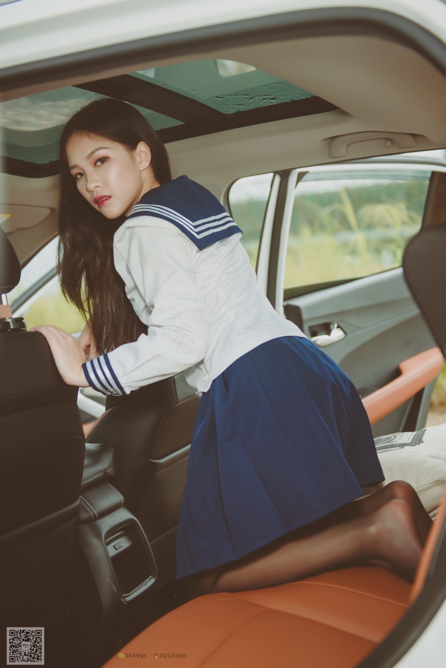 图片[34]-SSA丝社 第017期：小丝妹 佳佳 黑色长筒练车记 – 速更版-美库