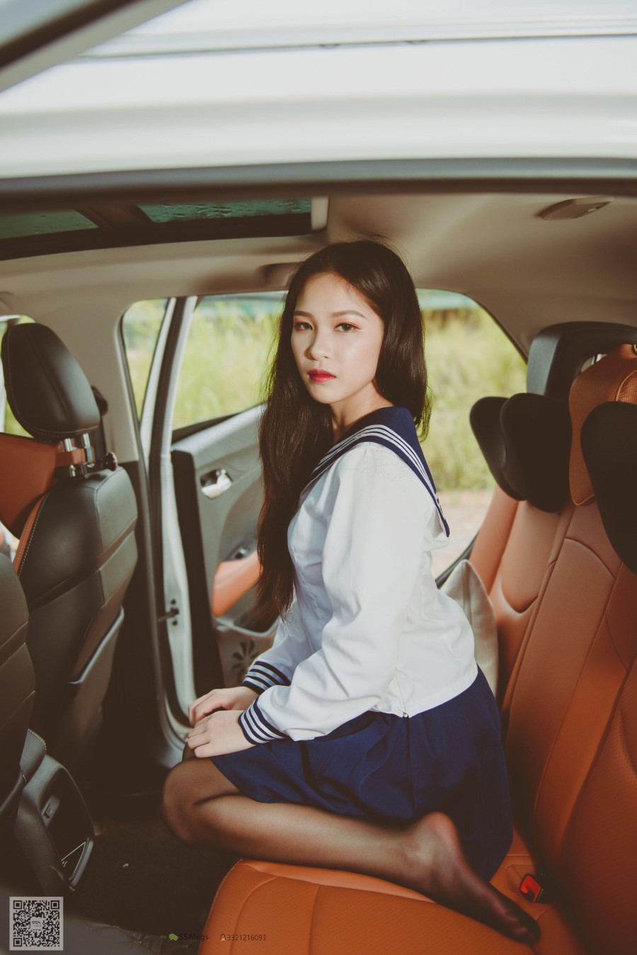 图片[36]-SSA丝社 第017期：小丝妹 佳佳 黑色长筒练车记 – 速更版-美库