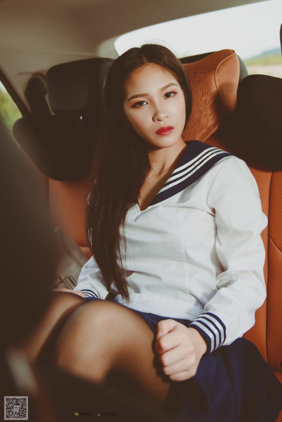 图片[40]-SSA丝社 第017期：小丝妹 佳佳 黑色长筒练车记 – 速更版-美库