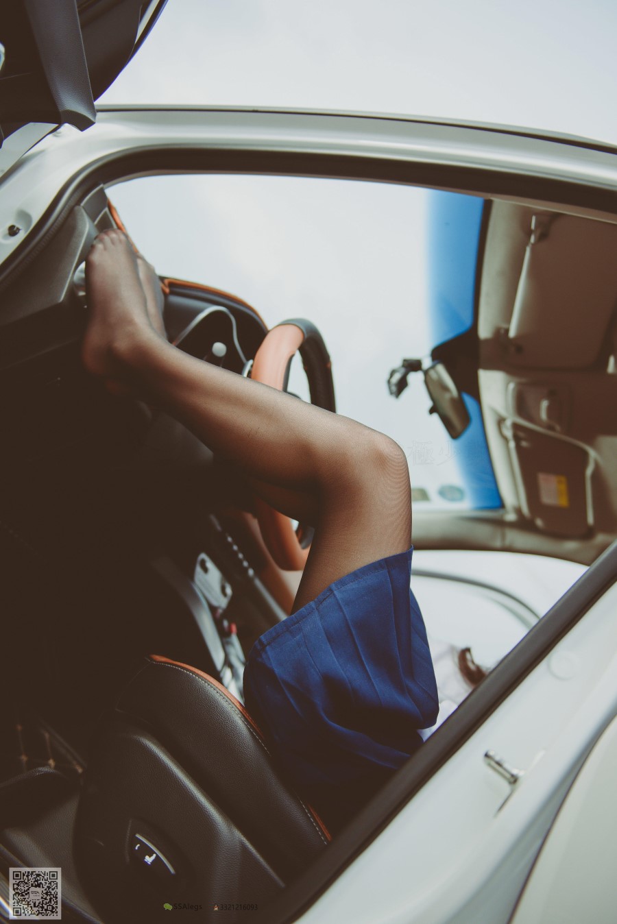 图片[50]-SSA丝社 第017期：小丝妹 佳佳 黑色长筒练车记 – 速更版-美库