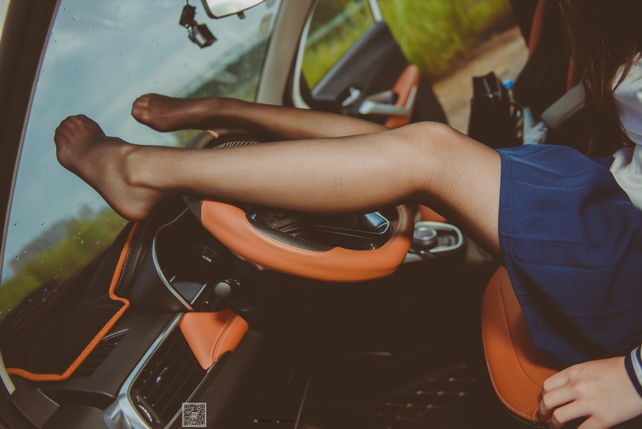 图片[53]-SSA丝社 第017期：小丝妹 佳佳 黑色长筒练车记 – 速更版-美库