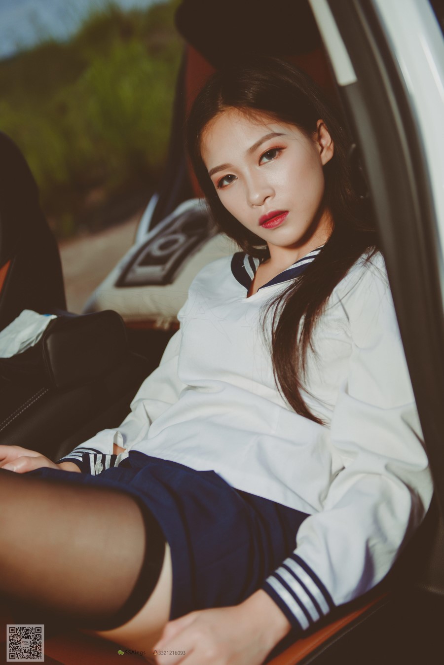 图片[60]-SSA丝社 第017期：小丝妹 佳佳 黑色长筒练车记 – 速更版-美库