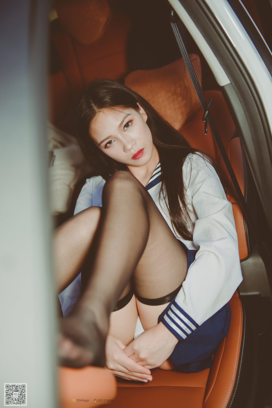 图片[62]-SSA丝社 第017期：小丝妹 佳佳 黑色长筒练车记 – 速更版-美库