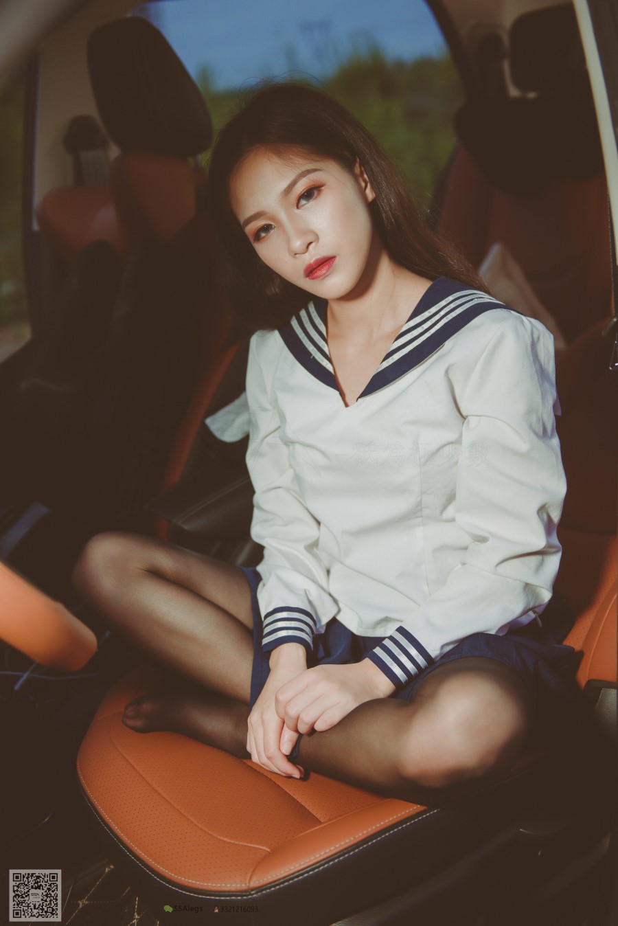 图片[63]-SSA丝社 第017期：小丝妹 佳佳 黑色长筒练车记 – 速更版-美库