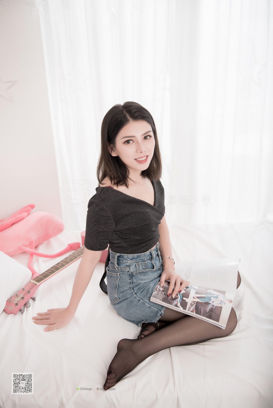 图片[75]-SSA丝社 第016期：小娥 丰盈混血女郎小娥黑丝首秀 – 速更版-美库