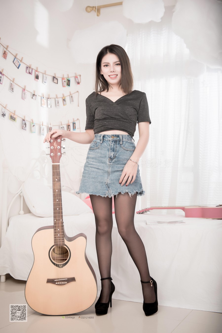 图片[81]-SSA丝社 第016期：小娥 丰盈混血女郎小娥黑丝首秀 – 速更版-美库