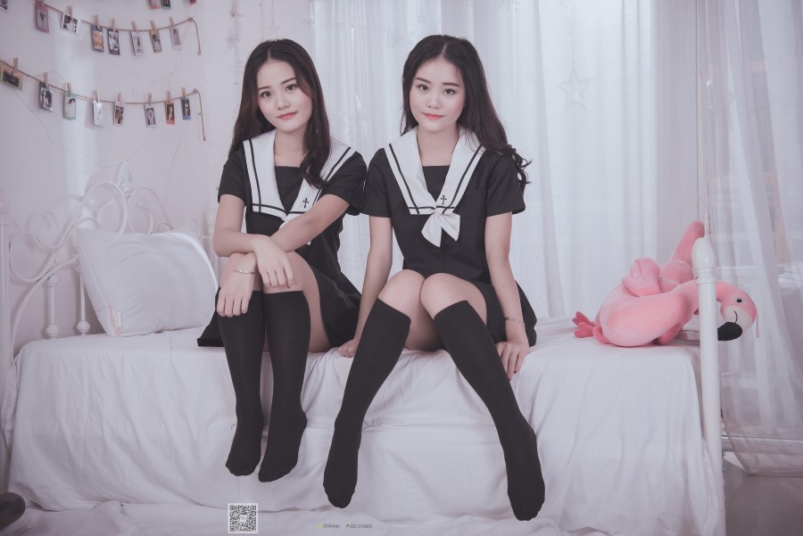 图片[7]-[SSA丝社] NO.028 青青姐妹 姐妹花的JK情 – 速更版-美库