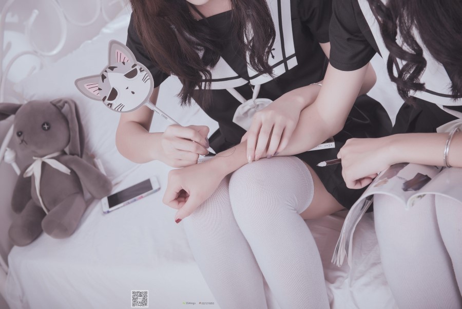 图片[44]-[SSA丝社] NO.028 青青姐妹 姐妹花的JK情 – 速更版-美库