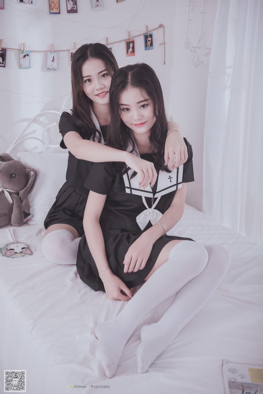 图片[51]-[SSA丝社] NO.028 青青姐妹 姐妹花的JK情 – 速更版-美库