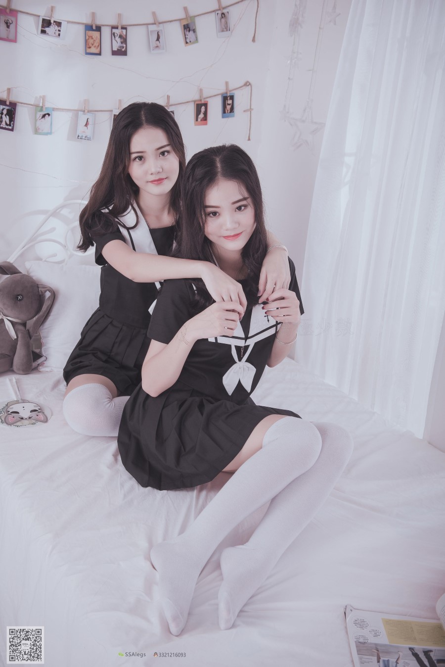 图片[53]-[SSA丝社] NO.028 青青姐妹 姐妹花的JK情 – 速更版-美库