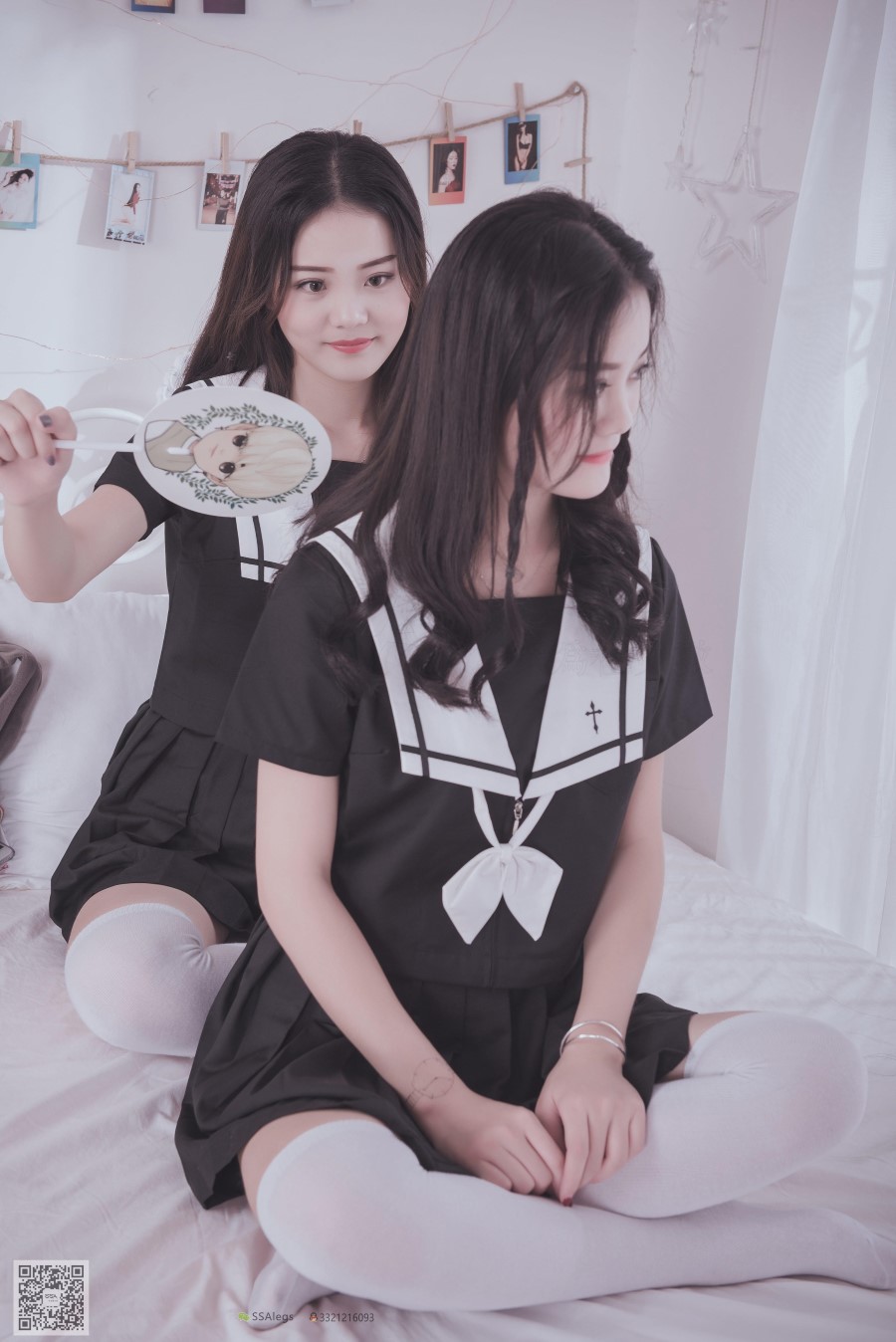 图片[54]-[SSA丝社] NO.028 青青姐妹 姐妹花的JK情 – 速更版-美库