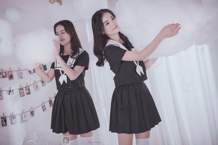 图片[55]-[SSA丝社] NO.028 青青姐妹 姐妹花的JK情 – 速更版-美库